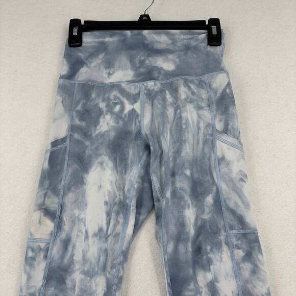Offline by Aerie Hugger High Rise Legging Size M Blue Tie Dye Long Inseam - Picture 2 of 10